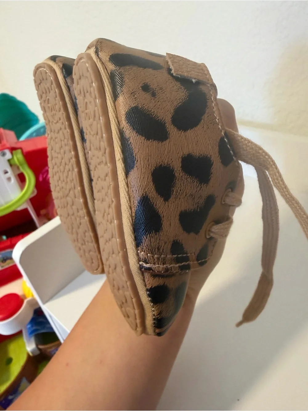 Boutique Cheetah Print Baby Mocassins Oxfords Shoes Size 12 Months